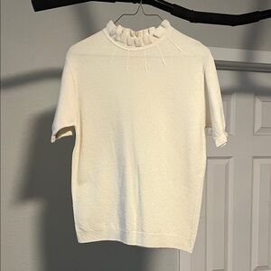 Vintage 1960’s Elegant White Ruffled Blouse